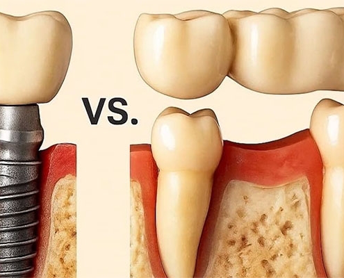 مقایسه ایمپلنت و بریج